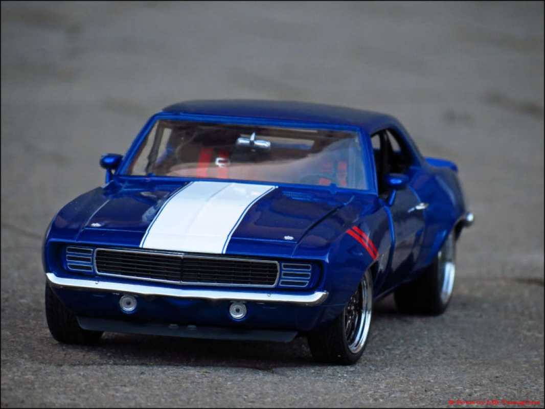 1:18 Chevrolet Camaro Street Fighter 1969 - blue-white - NEW with GMP original packaging - Diecast & excellent condition